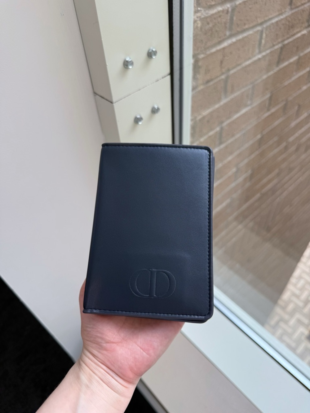 Dior Beauty Unisex Blue Logo Passport Holder
